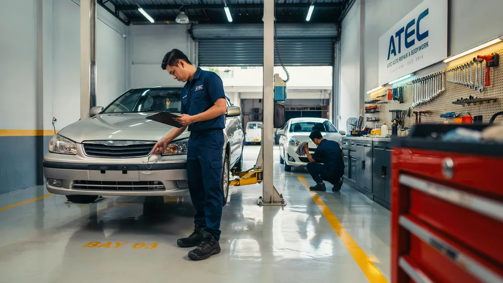 Accident recovery and vehicle restoration workshop