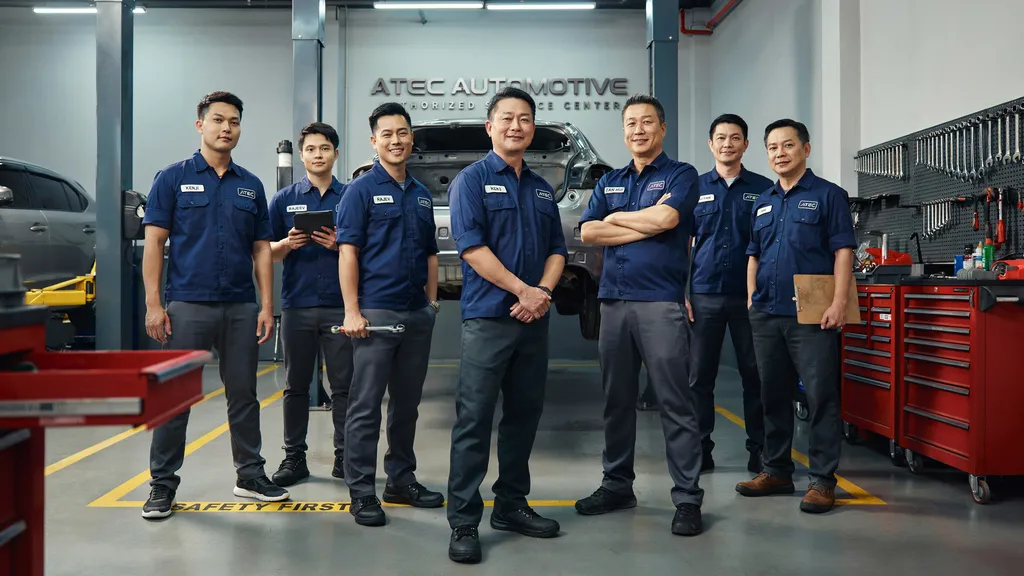 Master technician performing precision auto repair